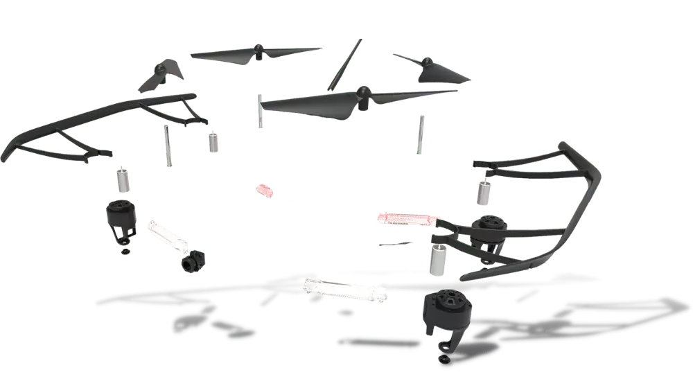 SOLIDWORKS exploded view of components